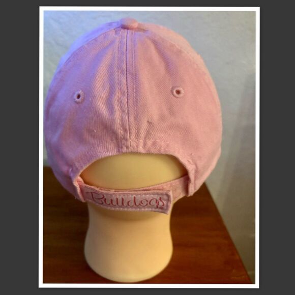 PINK GEORGIA BULLDOGS ADULT LADIES HAT - 100% COTTON - STUDS - OSFA - Picture 2 of 4